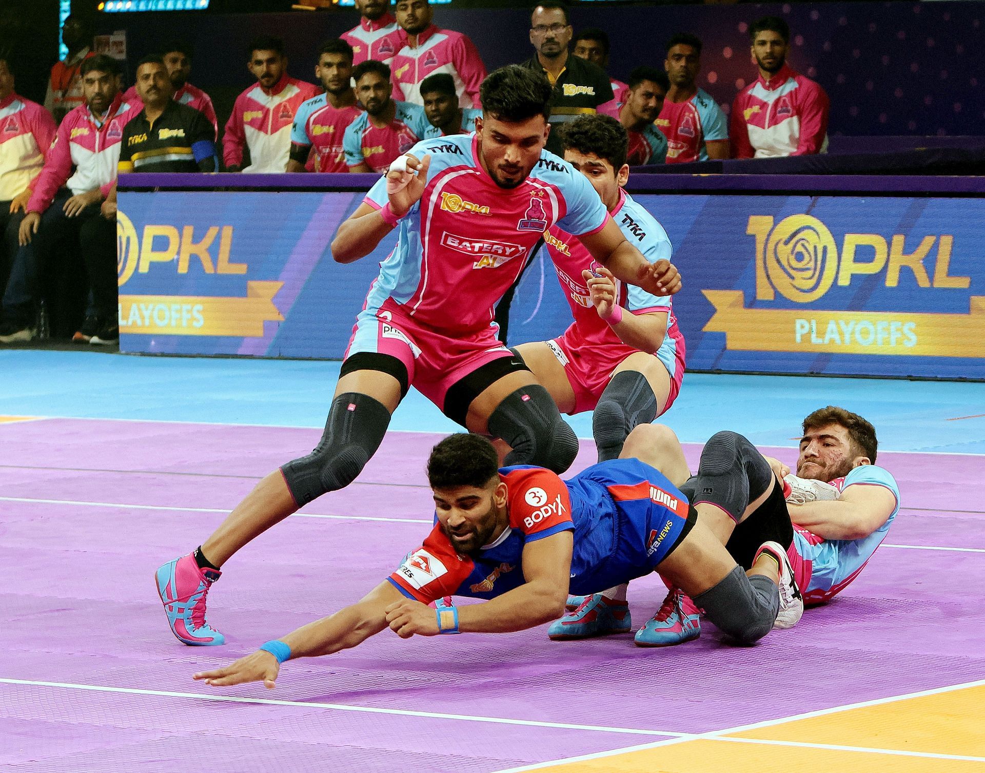 Vinay Tevathia has impressed with his performance for the Haryana Steelers (Image via: PKL)