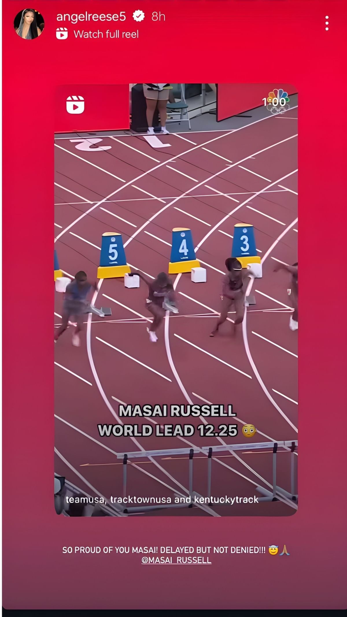 Proud Angel Reese showers praise on Masai Russell smashing 20yearold