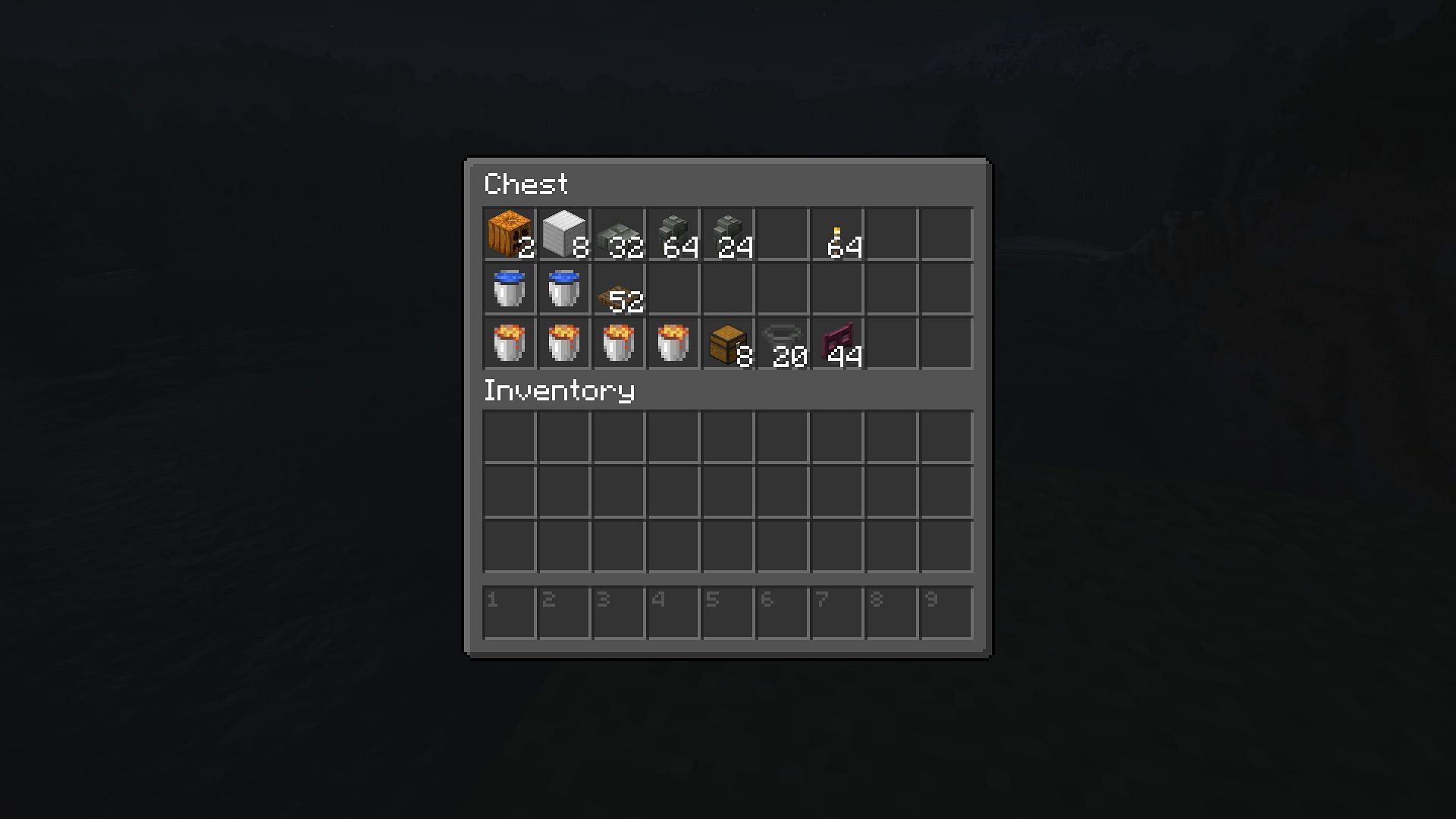 All of the items needed to make this farm (Image via Mojang)