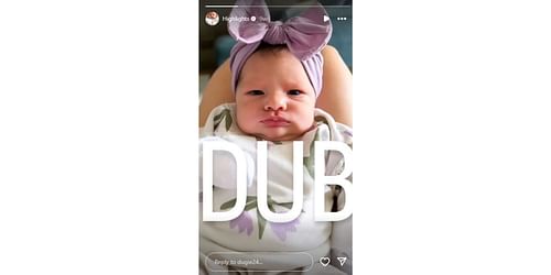 Alianna Judith Verdugo, daughter of Alex Verdugo (Image Credit: @dugie24 / Instagram)