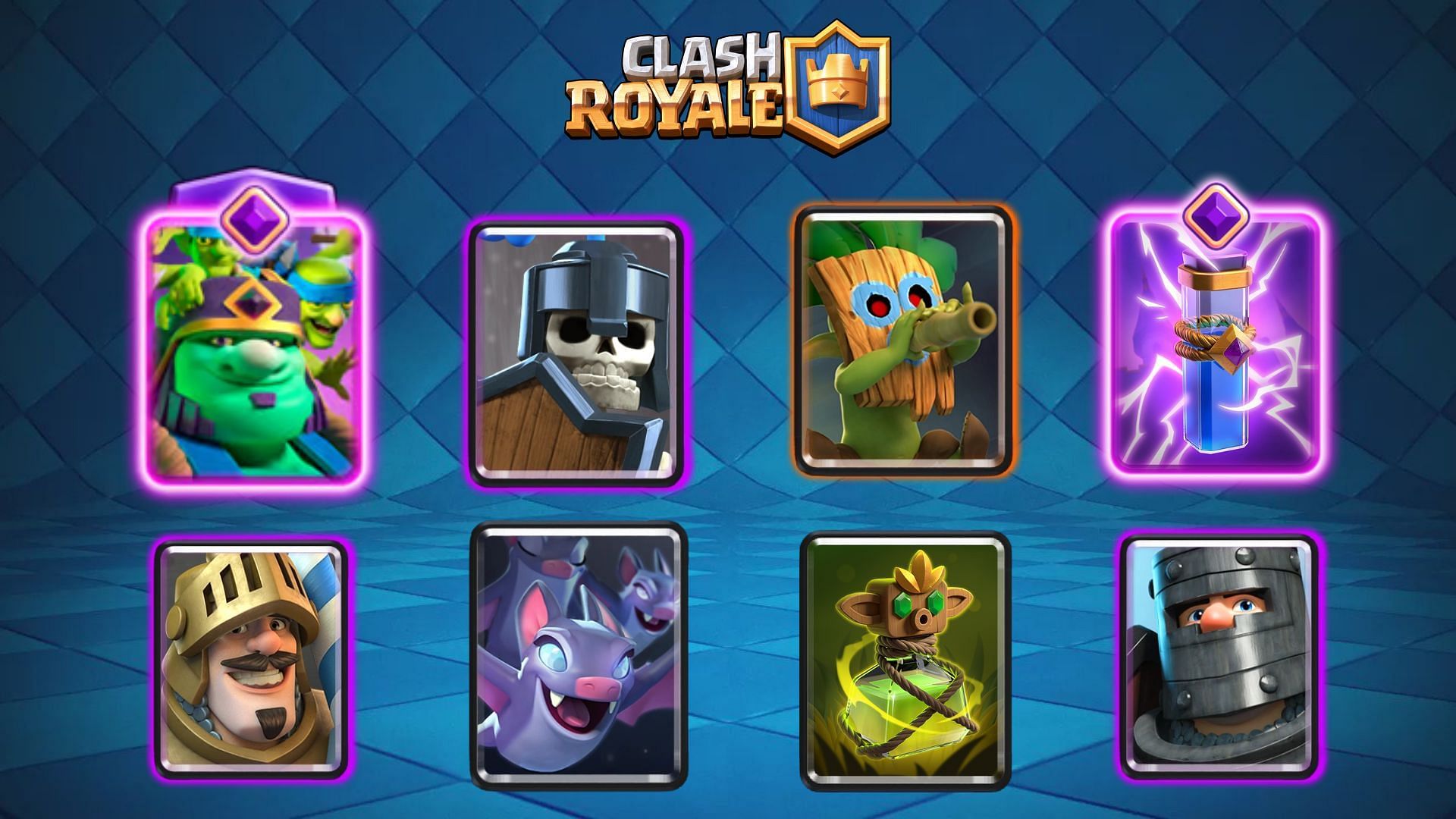 Goblin Giant Evolution with Double Princes, Goblin Curse, and Evo Zap (Image via Supercell)