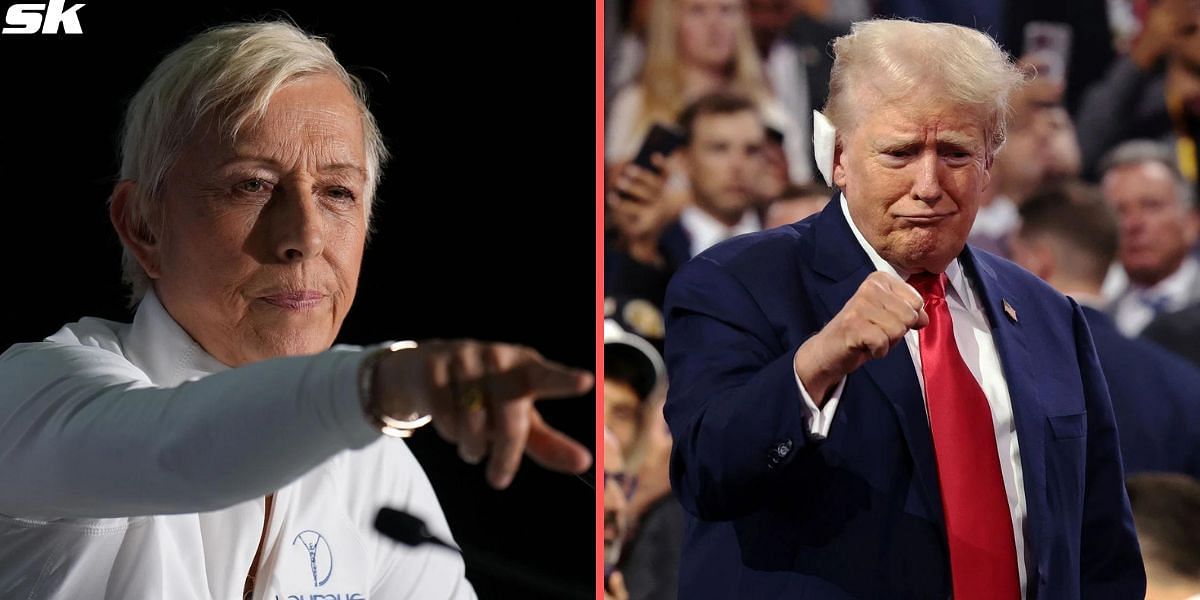 Martina Navratilova and Donald Trump (Source: Getty)