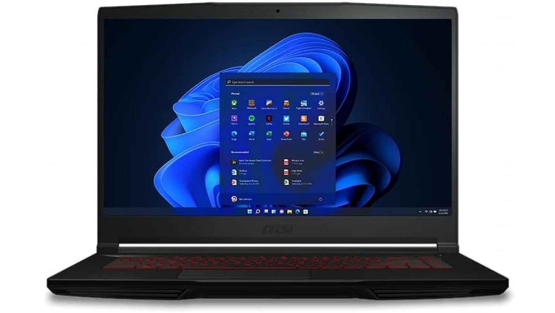 MSI GF63 Thin 10SCXR gaming laptop (Image via MSI)