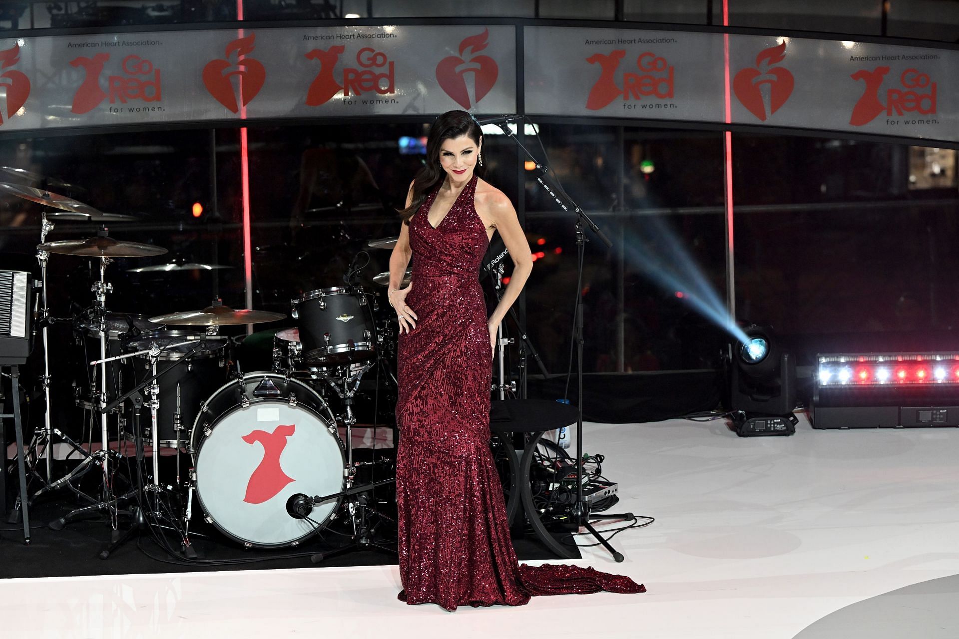 Heather Dubrow at The American Heart Association&rsquo;s Go Red for Women Red Dress Collection Concert 2024 (Image via Getty Images)