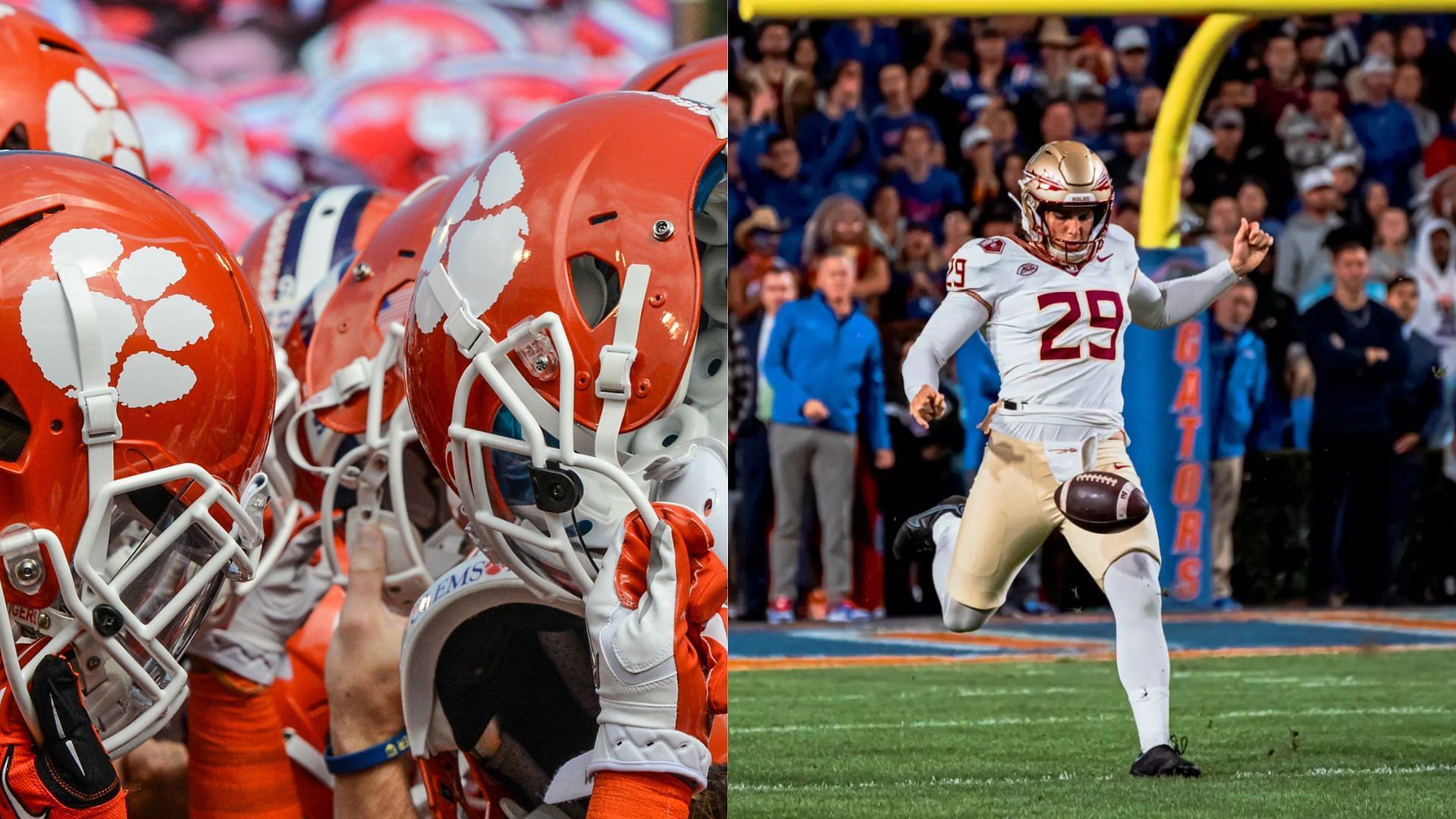 Images courtesy of Clemson &amp; Florida State Athletics