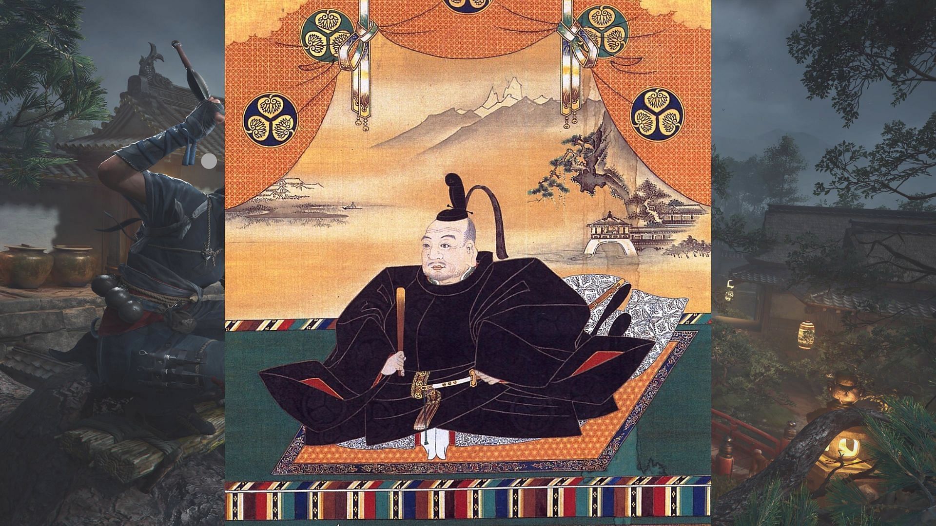 Tokugawa Ieyasu (Image via Wikipedia || Ubisoft)