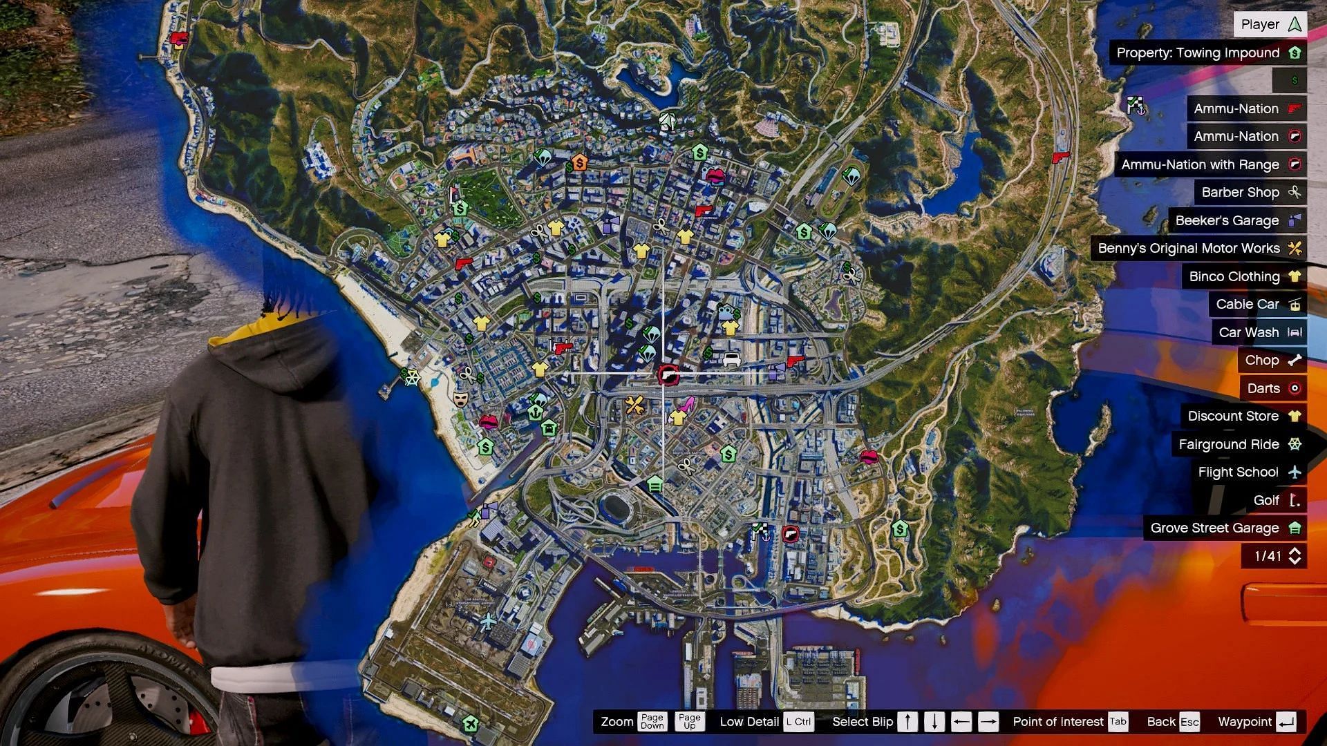 The GTA 5 map in 4K (Image via Designerappz)