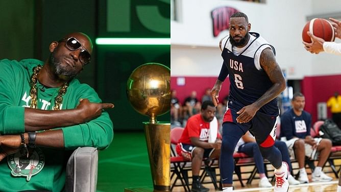 Kevin Garnett in awe of LeBron James' playmaking and defense with Team USA: "Lord! Bron could play 10 more years in a Draymond role"