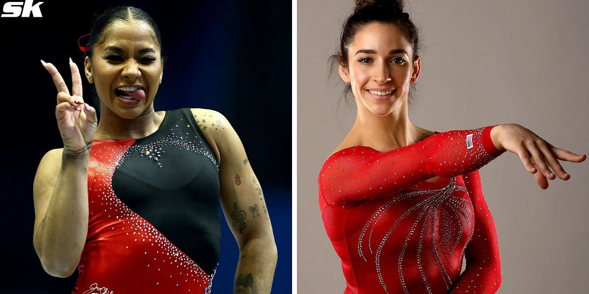 Aly Raisman (R) recently expressed her pride in Jordan Chiles (L). PHOTO: All from Getty Images