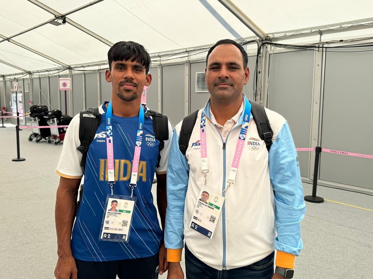 Balraj Panwar (left) is India