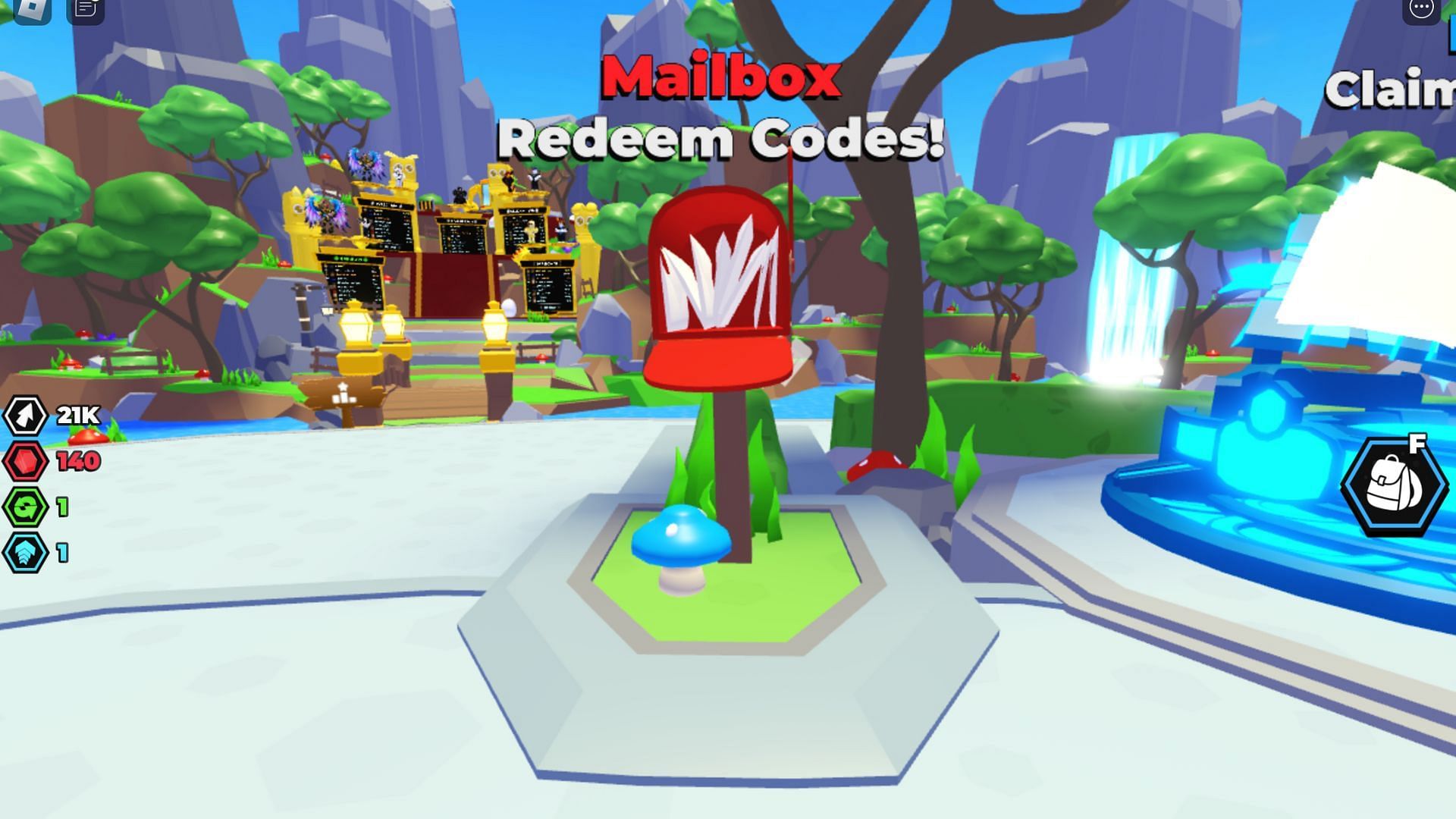 Redeem the active code (Image via Roblox)