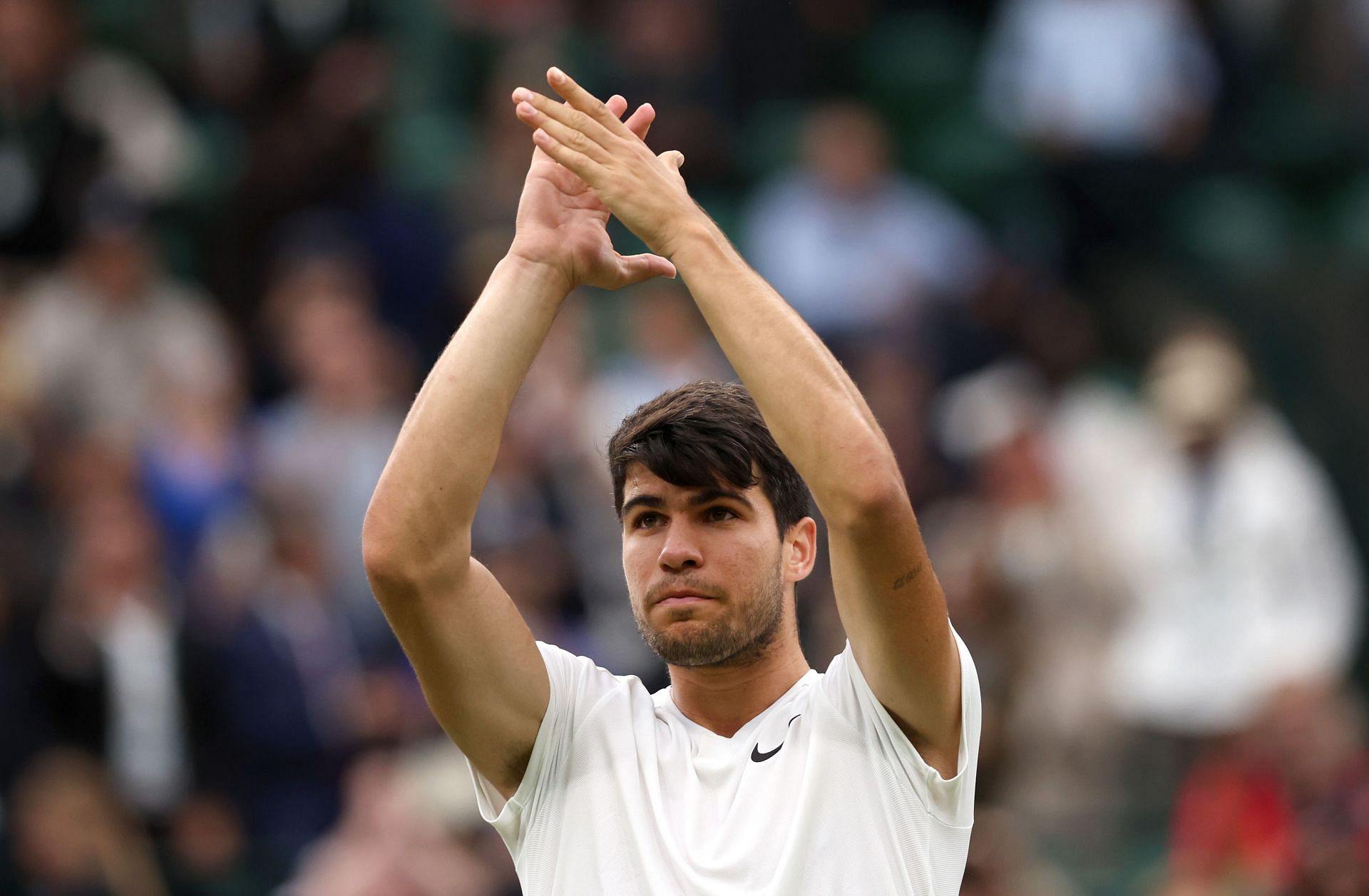 Carlos Alcaraz at The Championships - Wimbledon 2024.