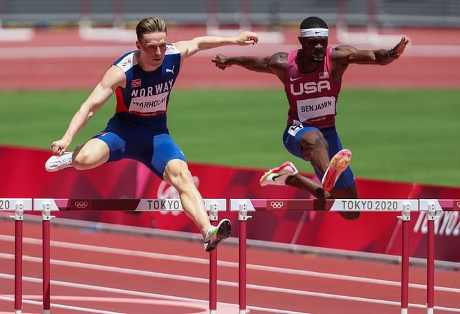 "If it’s this close, I’m really dangerous!”- Rai Benjamin sends message to competitors after defeating world record holder Karsten Warholm in Monaco
