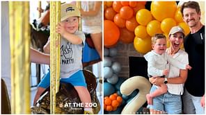In Photos: Jeff Petry, wife Jules celebrate son Blake's second birthday with a trip to the zoo