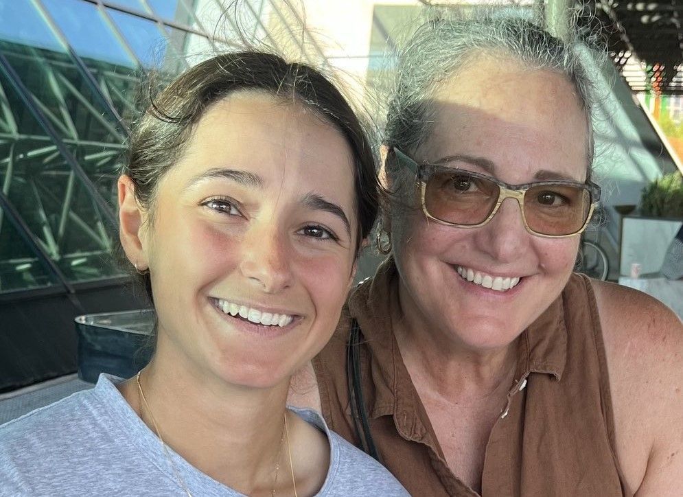 Nina Castagna with her mother