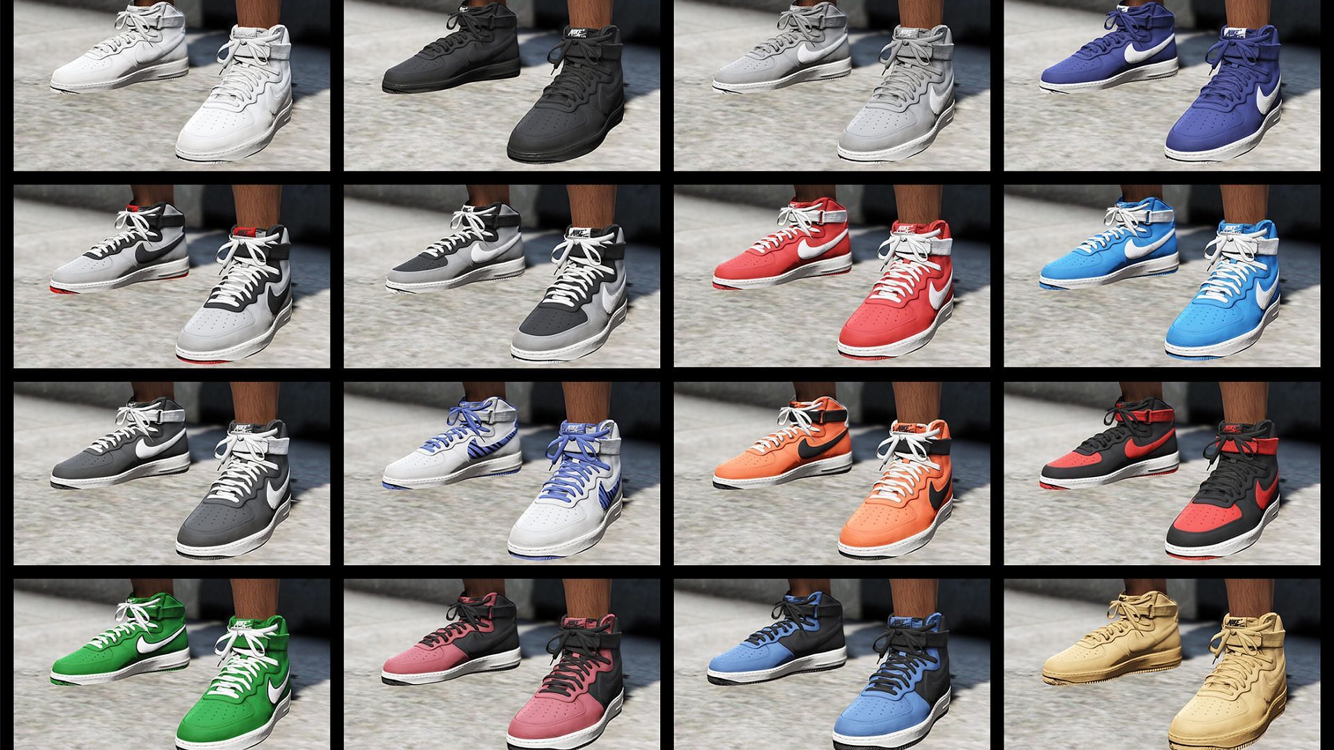 Various shoe designs from the mod (Image via Polkien)