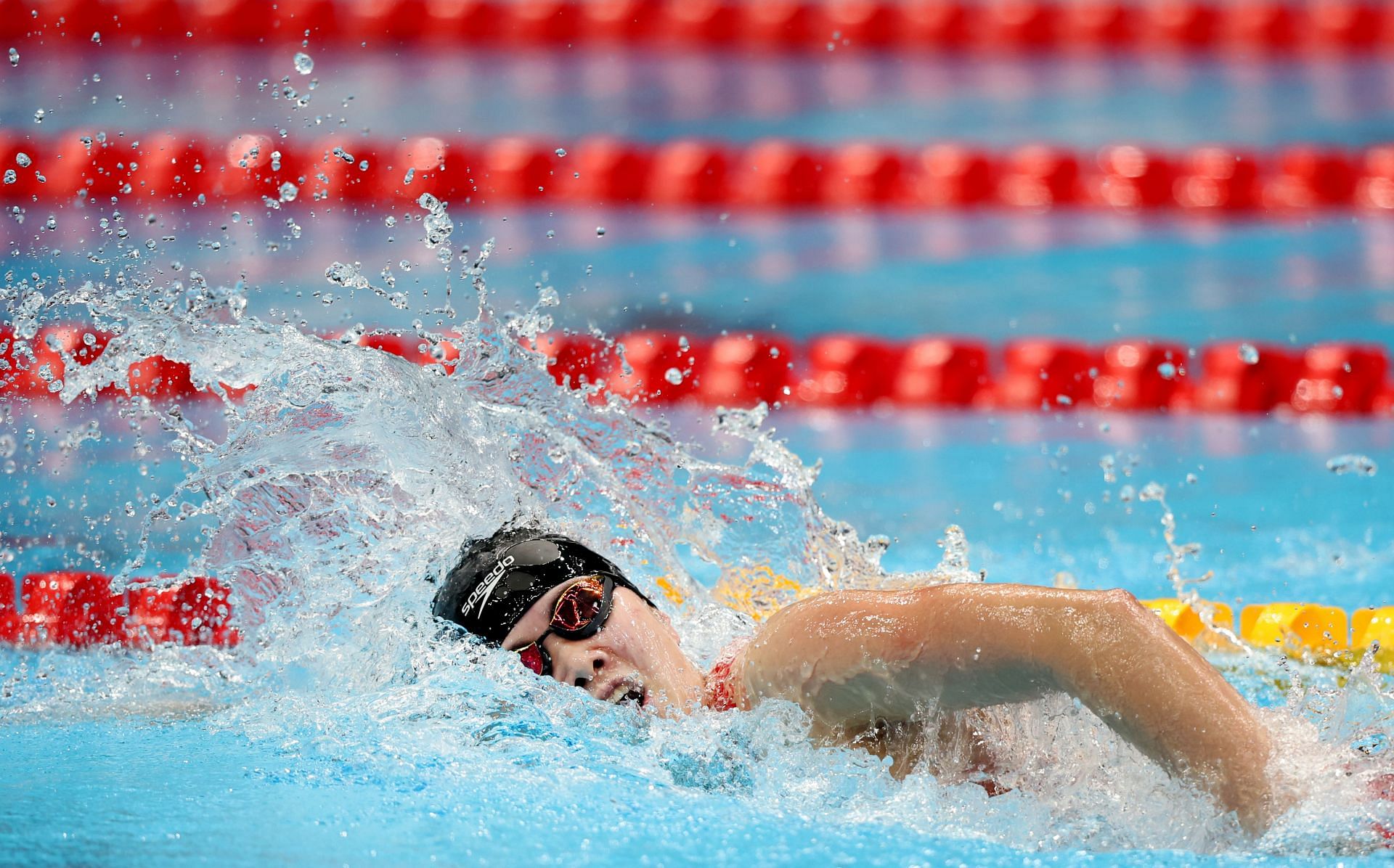 Zhang Yufei of China in action [Image Source: Getty]