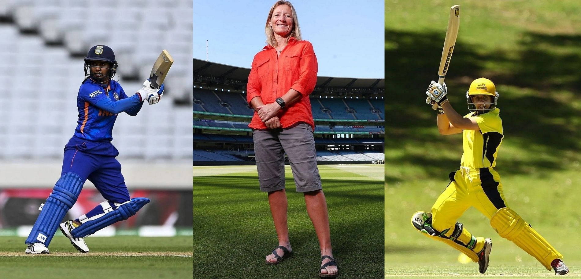 Mithali Raj, Cathryn Fitzpatrick, Nicole Bolton