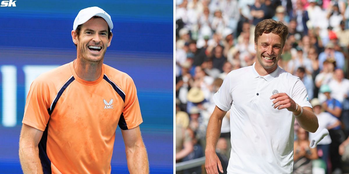 Andy Murray (L) and Liam Broady (R) [Image Source: Getty Images]