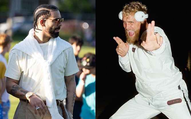 In Photos: Jake Paul celebrates with Drake, Machine Gun Kelly and others at Michael Rubin's star-studded White Party