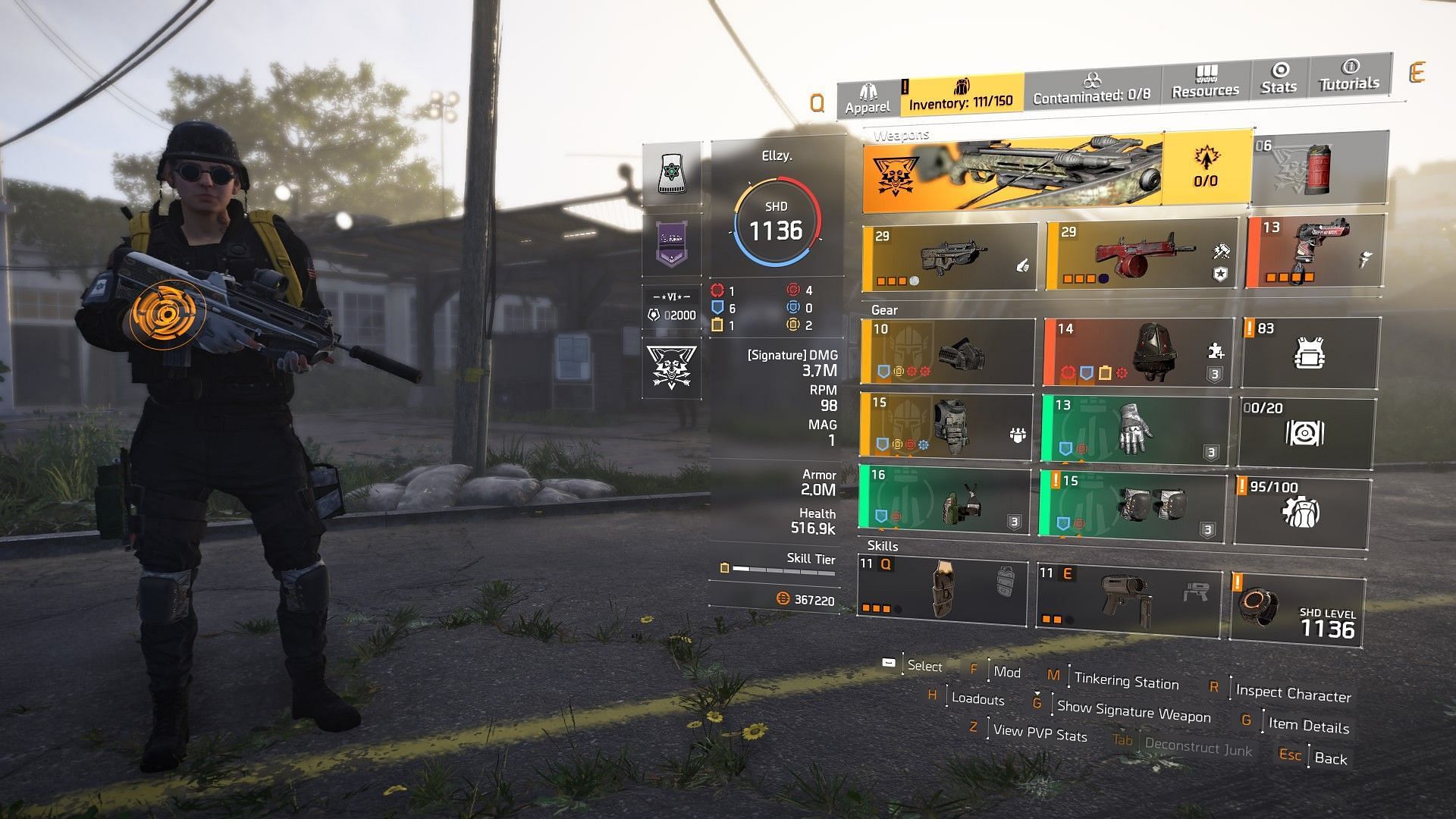 One of the Foundry tank builds for Countdown in The Division 2 (Image via Ubisoft)