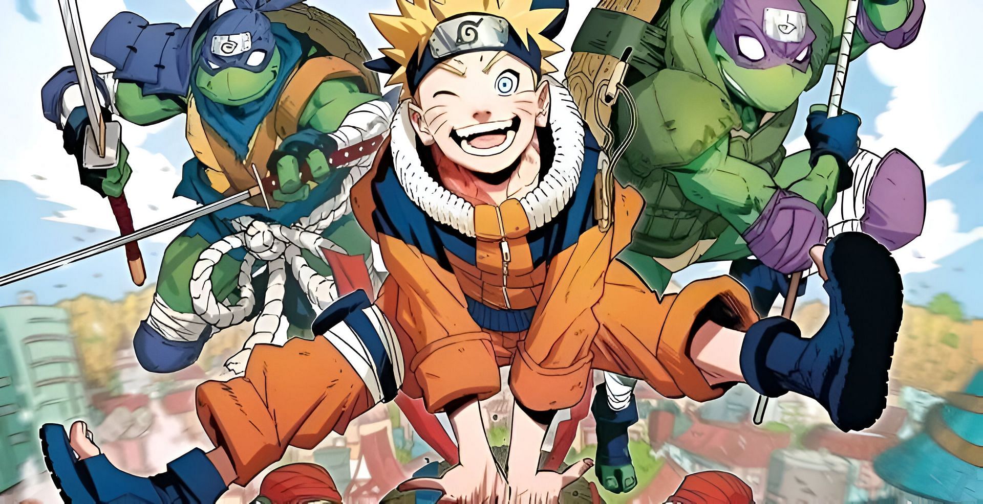 Naruto x A Teenage Mutant Ninja Turtle crossover comic is a collab fans never knew they needed (Image via IDW Publishing)