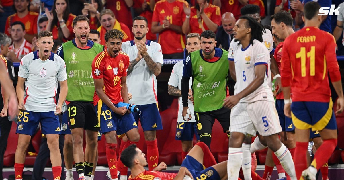 Fans react as Spain knocks France out of Euro 2024 (Image via Getty)