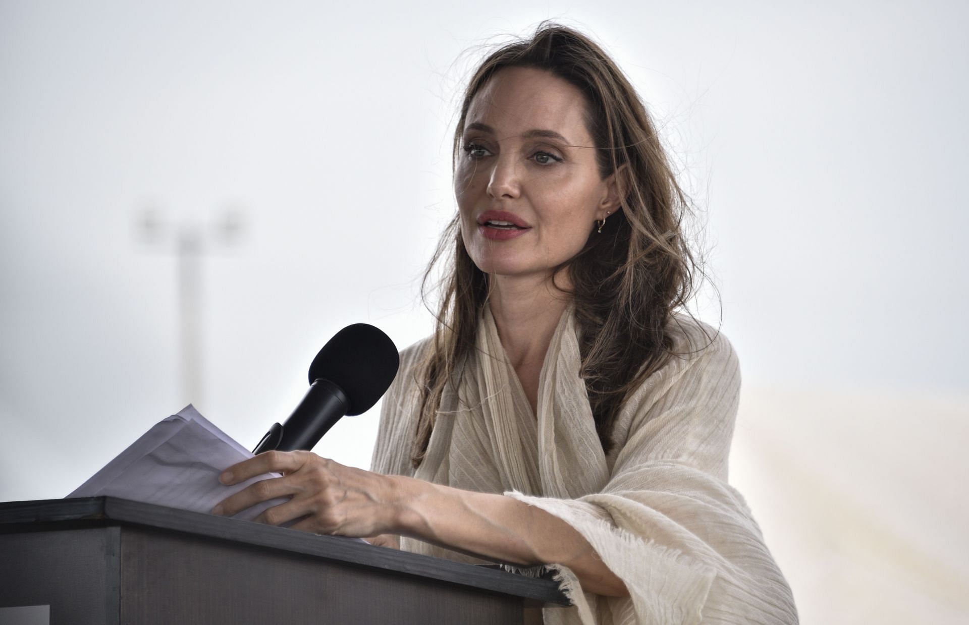 Angelina Jolie Visits Refugee Camp in the Colombia-Venezuela Border - Source: Getty