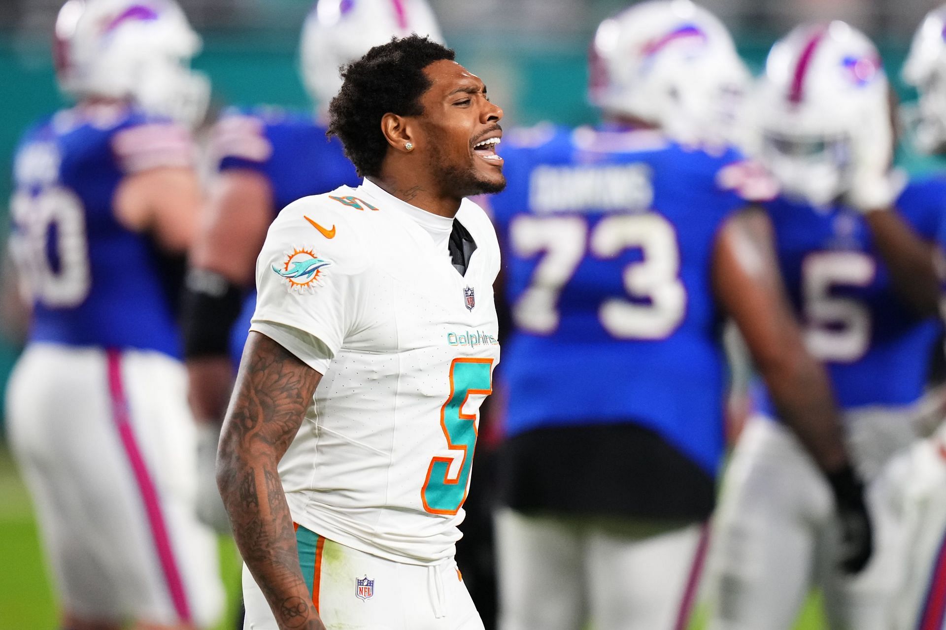 Jalen Ramsey during Buffalo Bills vs. Miami Dolphins (GETTY)