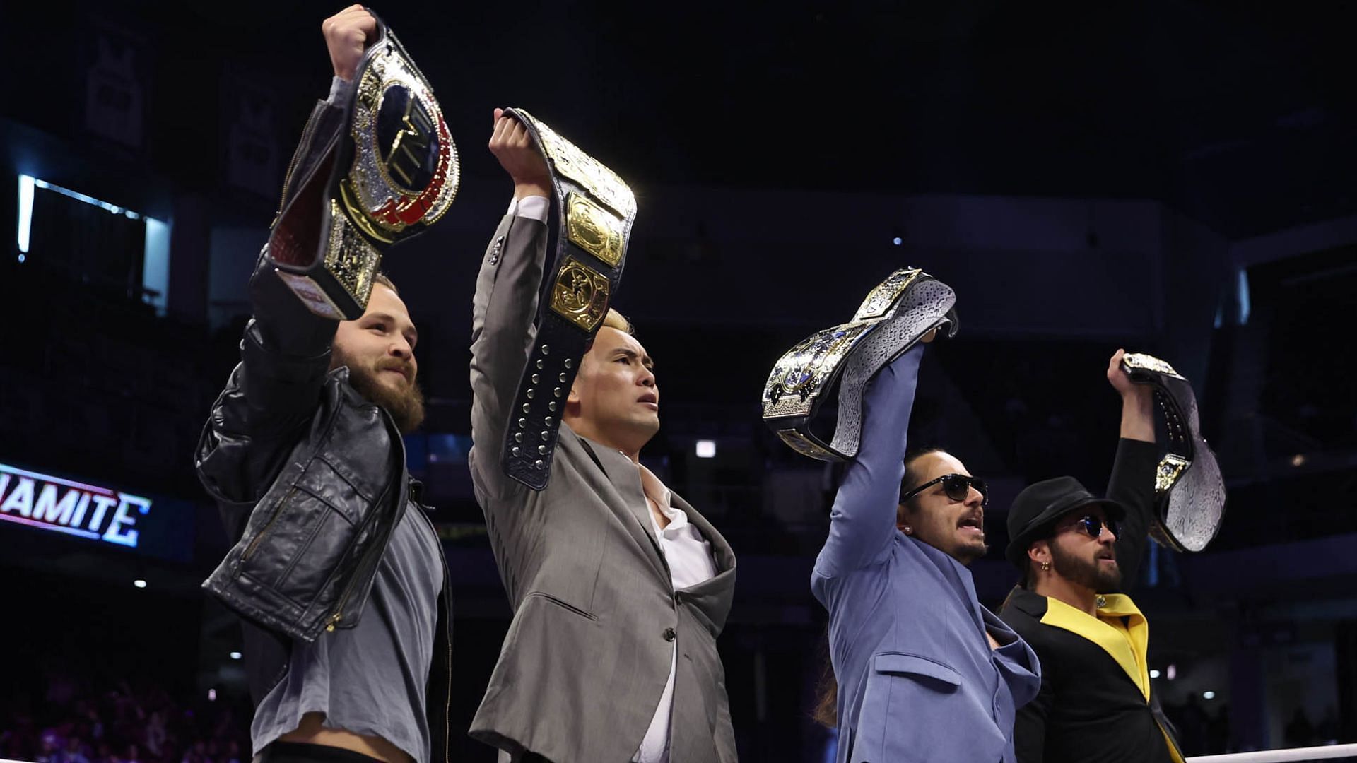 The Elite now are the holders of three major titles in AEW [Photo: AEW