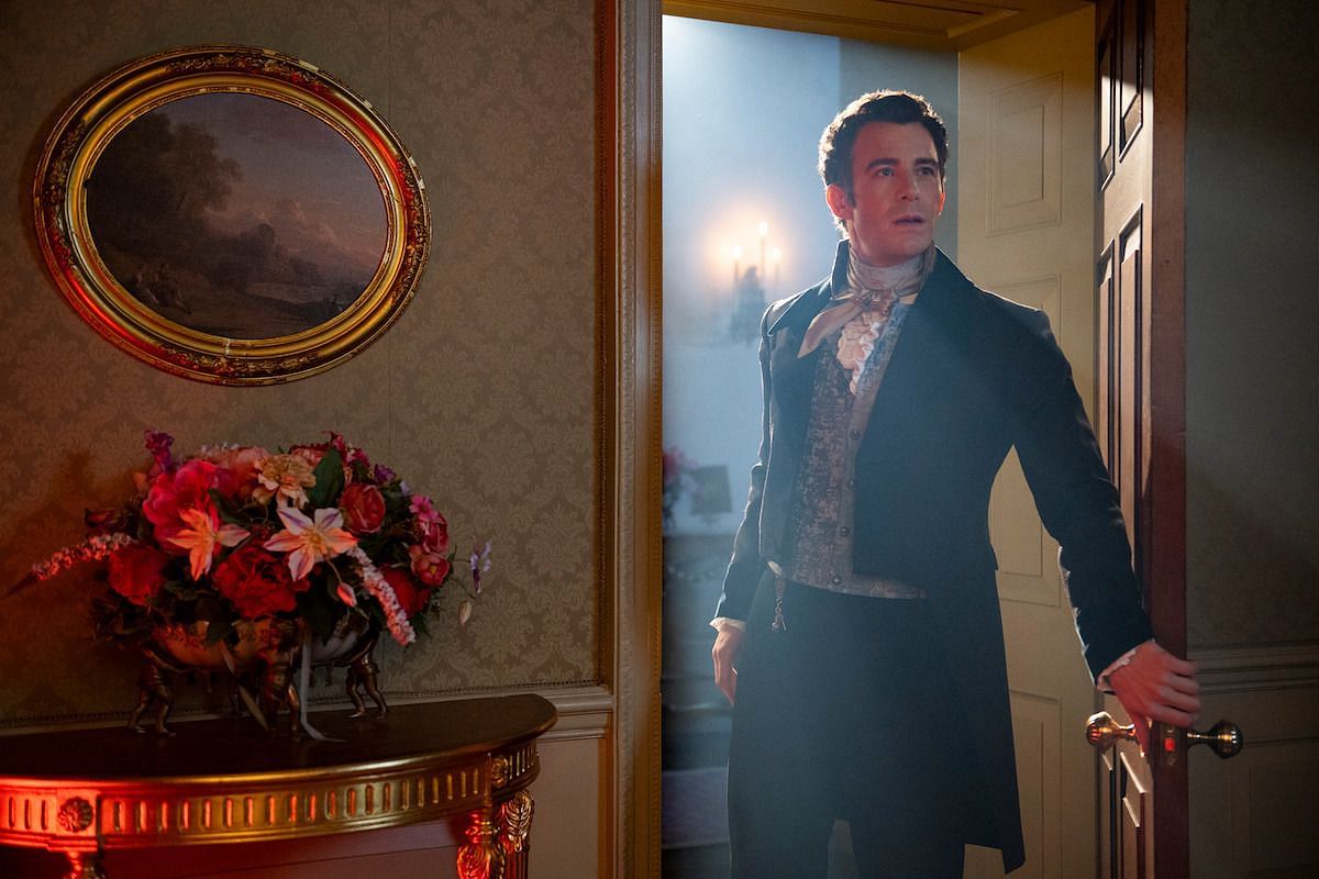 Bridgerton season 4 has Benedict bewitched by the &quot;Lady in Silver&quot;, Sophie Beckett. (Image via Netflix)