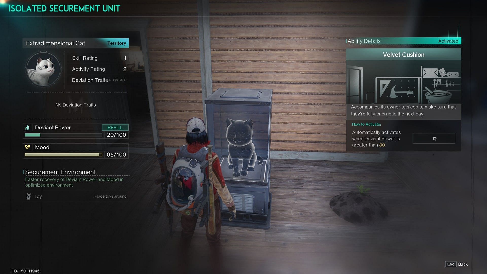 You can deposit your Deviants in Isolated Securement Units to use them at your base or in combat (Image via Starry Studio)