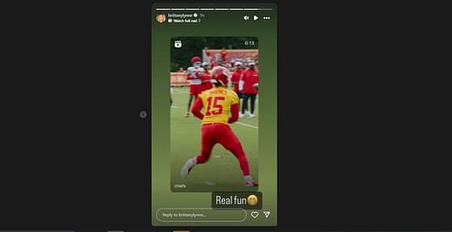 Brittany Mahomes celebrates the arrival of Xavier Worthy