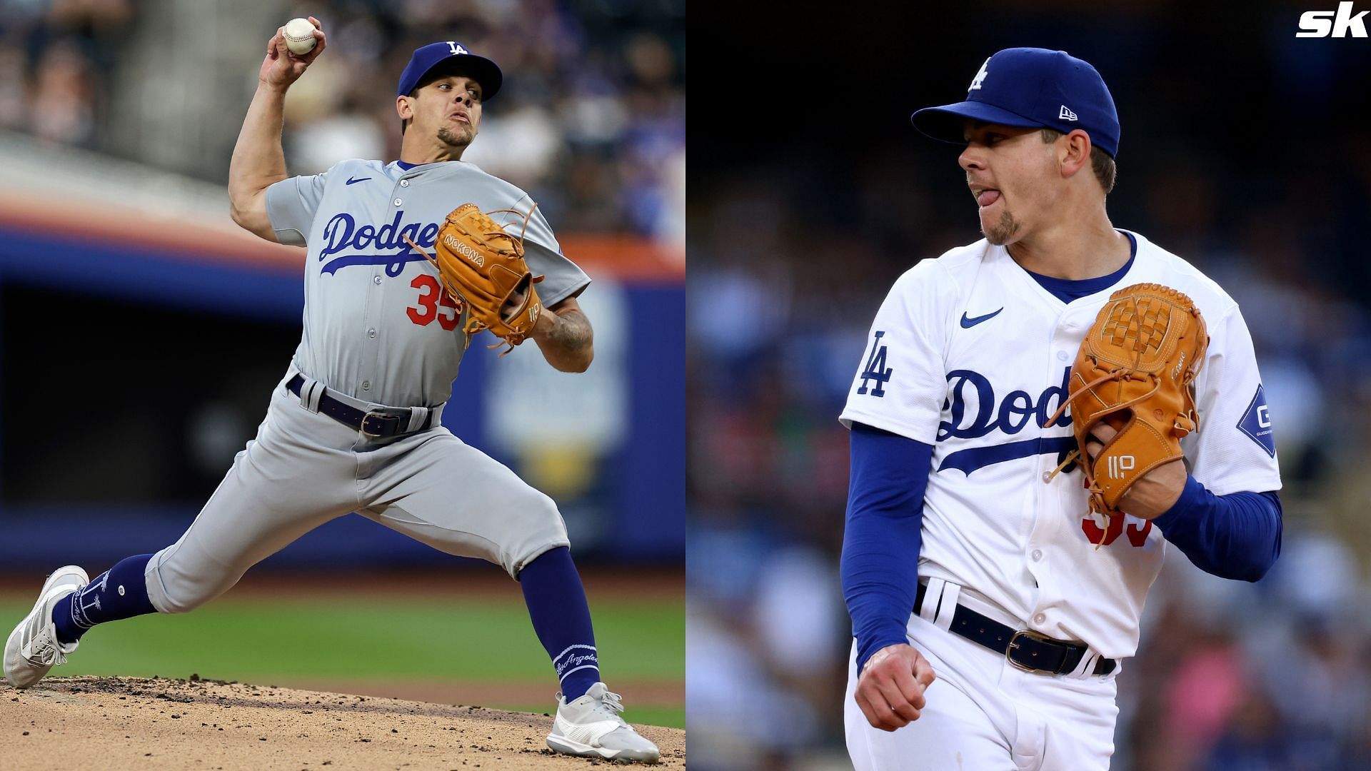 Gavin Stone of the Los Angeles Dodgers pitches during the first inning against the New York Mets at Citi Field (Source: Getty)