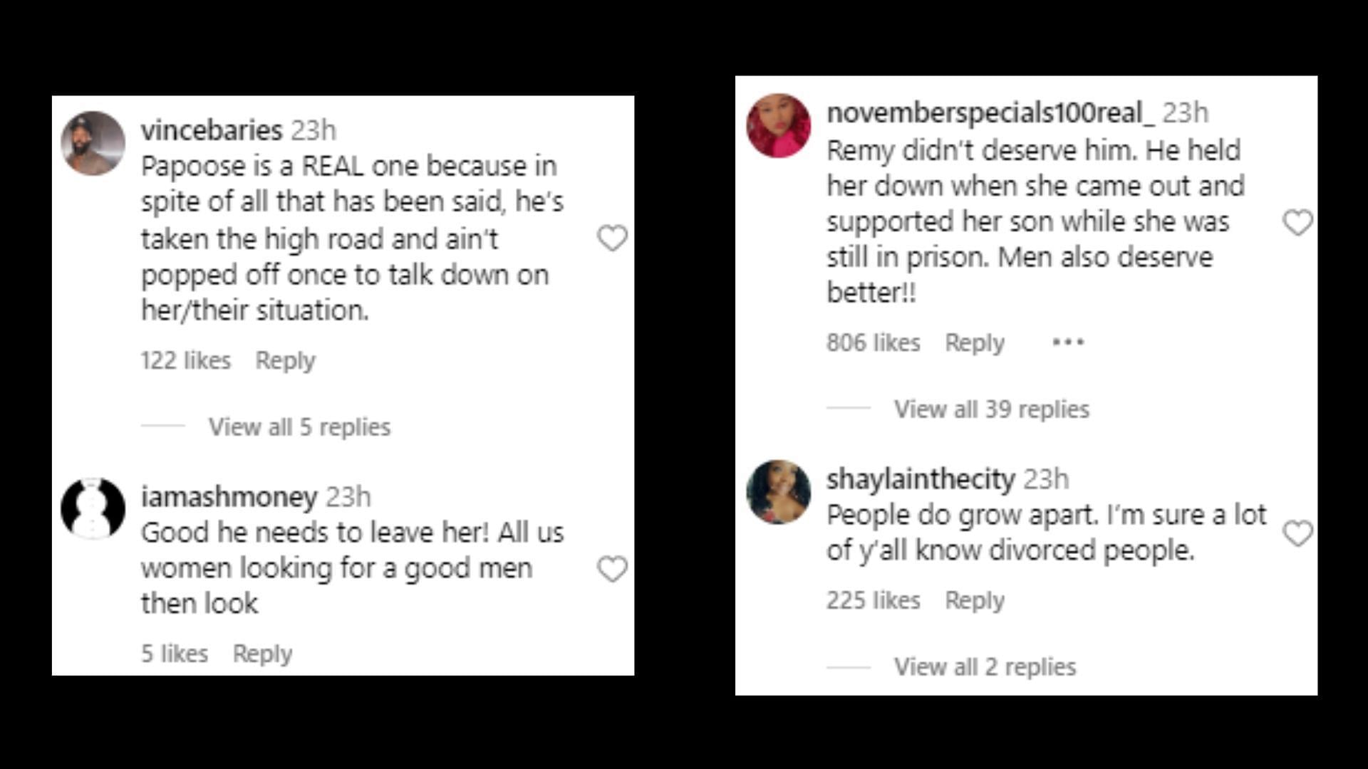 Reactions shared in response to the news (Image via Instagram/theneighborhoodtalk)