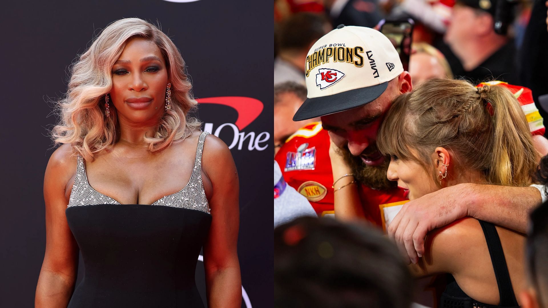 Serena Williams pleasantly surprised by Travis Kelce and Taylor Swift