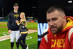 "What is Livvy Dunne doing here?" "Did Taylor approve this?" - Fans buzz over Travis Kelce's new Accelerator drink collab with Paul Skenes' gf