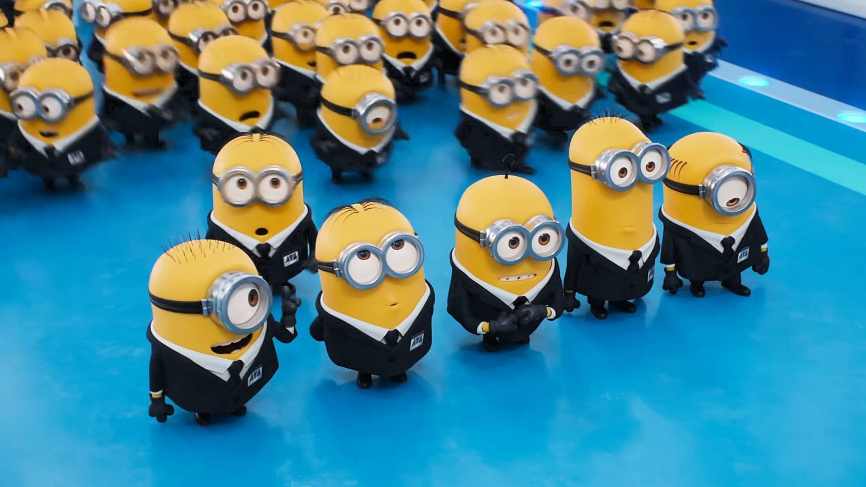 A still of the minions from the film (via Illumination)