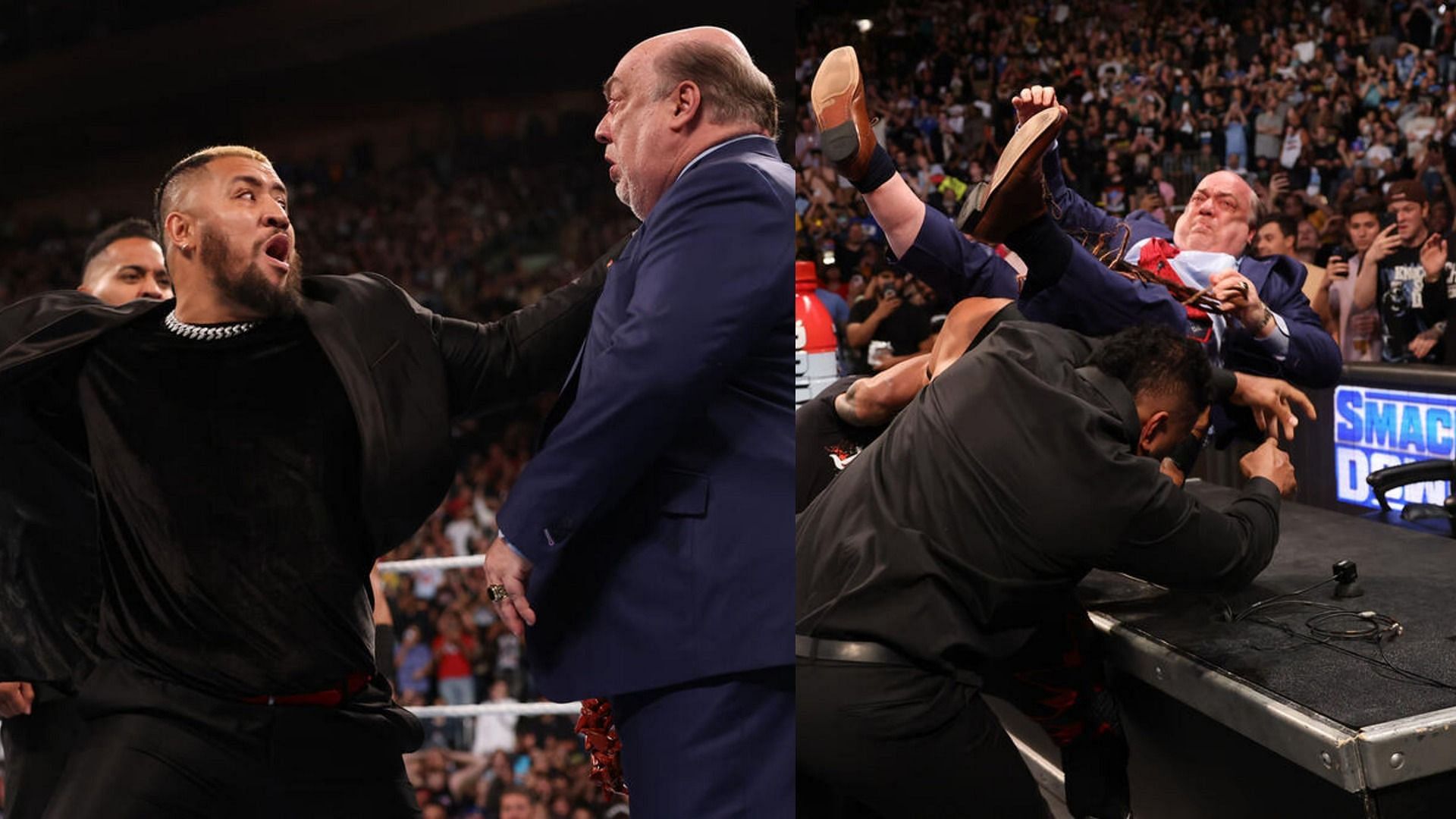 WWE दिग्गज पॉल हेमन पर हमला करके सोलो सिकोआ ने सारी सीमाएं लांघ दीं हैं (Photos: WWE.com)