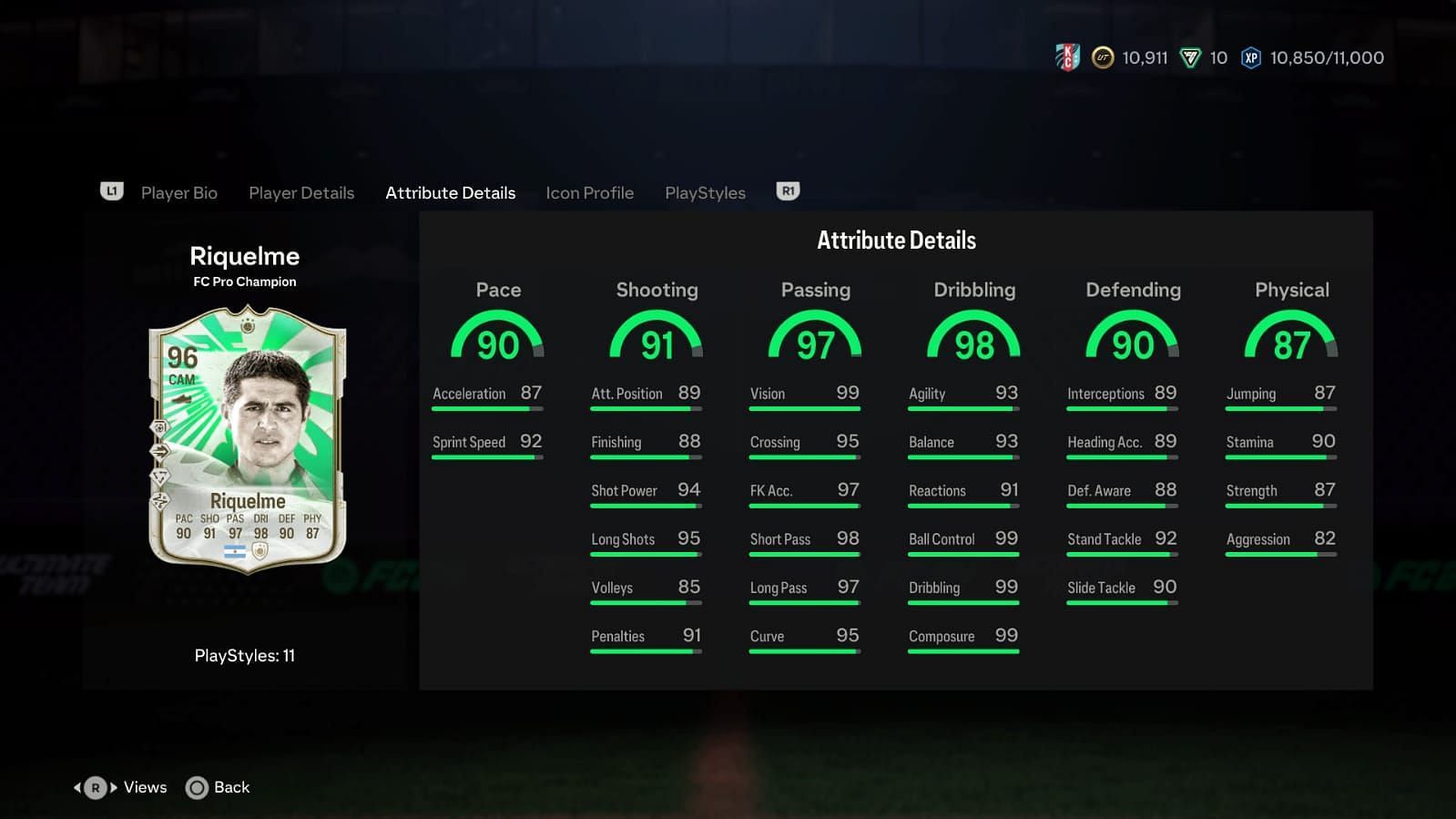 The card has amazing stats (Image via EA Sports)