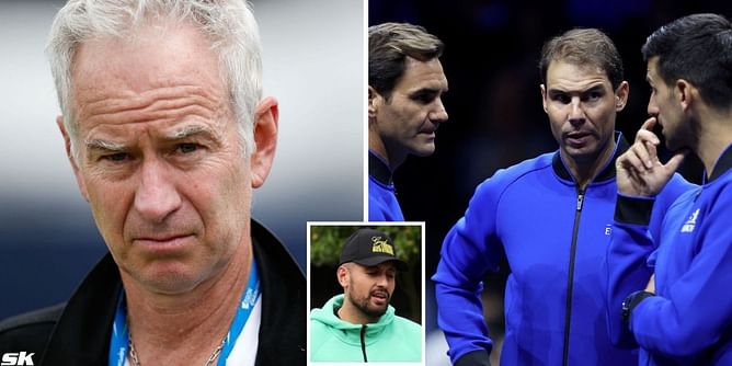 "Easy for me" - Nick Kyrgios believes John McEnroe wouldn't have coped with him at his prime, emphasizes how even Federer, Nadal & Djokovic struggled