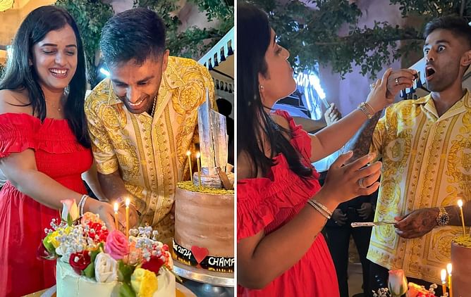 [In Pictures] "My most important catch was actually 8 years ago!" - Suryakumar Yadav celebrates wedding anniversary with Devisha Shetty