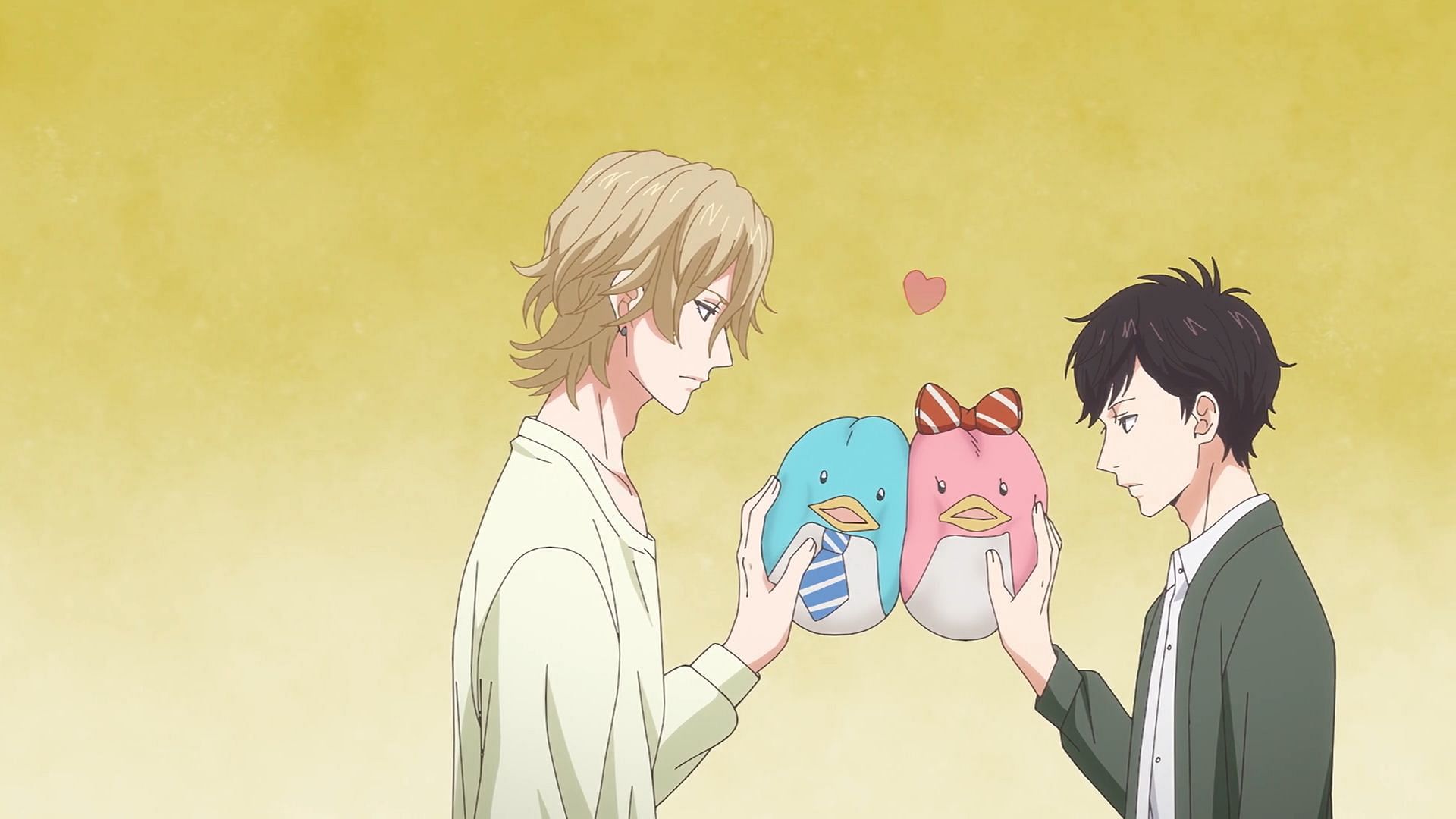 Mao and Hisashi in episode 1 (Image via Studio Deen)