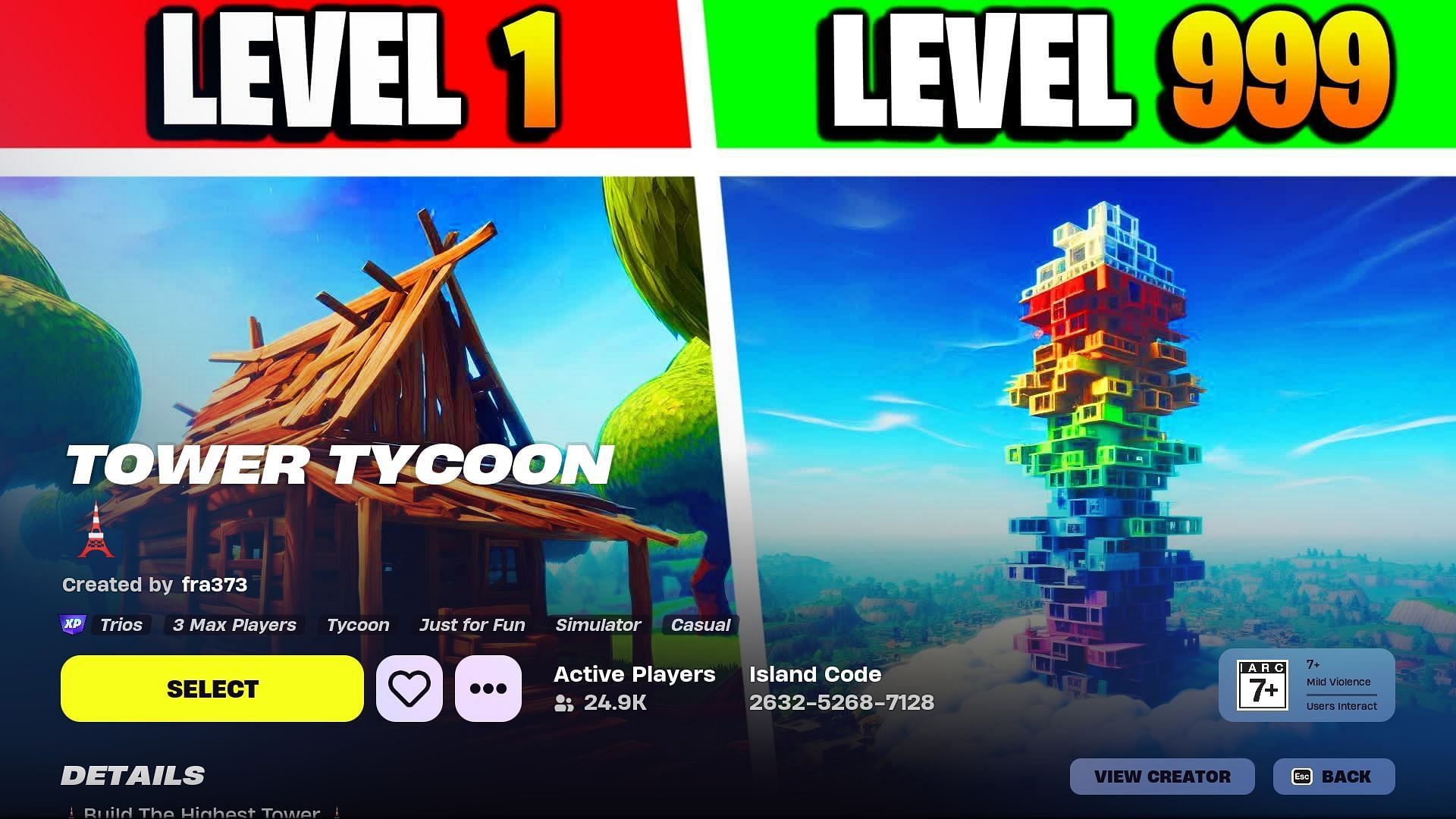 Fortnite Tower Tycoon is a trending simulator with a twist (Image via Epic Games)