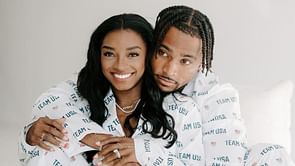 Jonathan Owens hypes up wife Simone Biles as gymnast clinches gold medal in Paris Olympics 2024