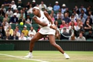 Coco Gauff in action at Wimbledon. (Getty)