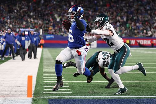 Saquon Barkley during Philadelphia Eagles v New York Giants (Source: Getty)