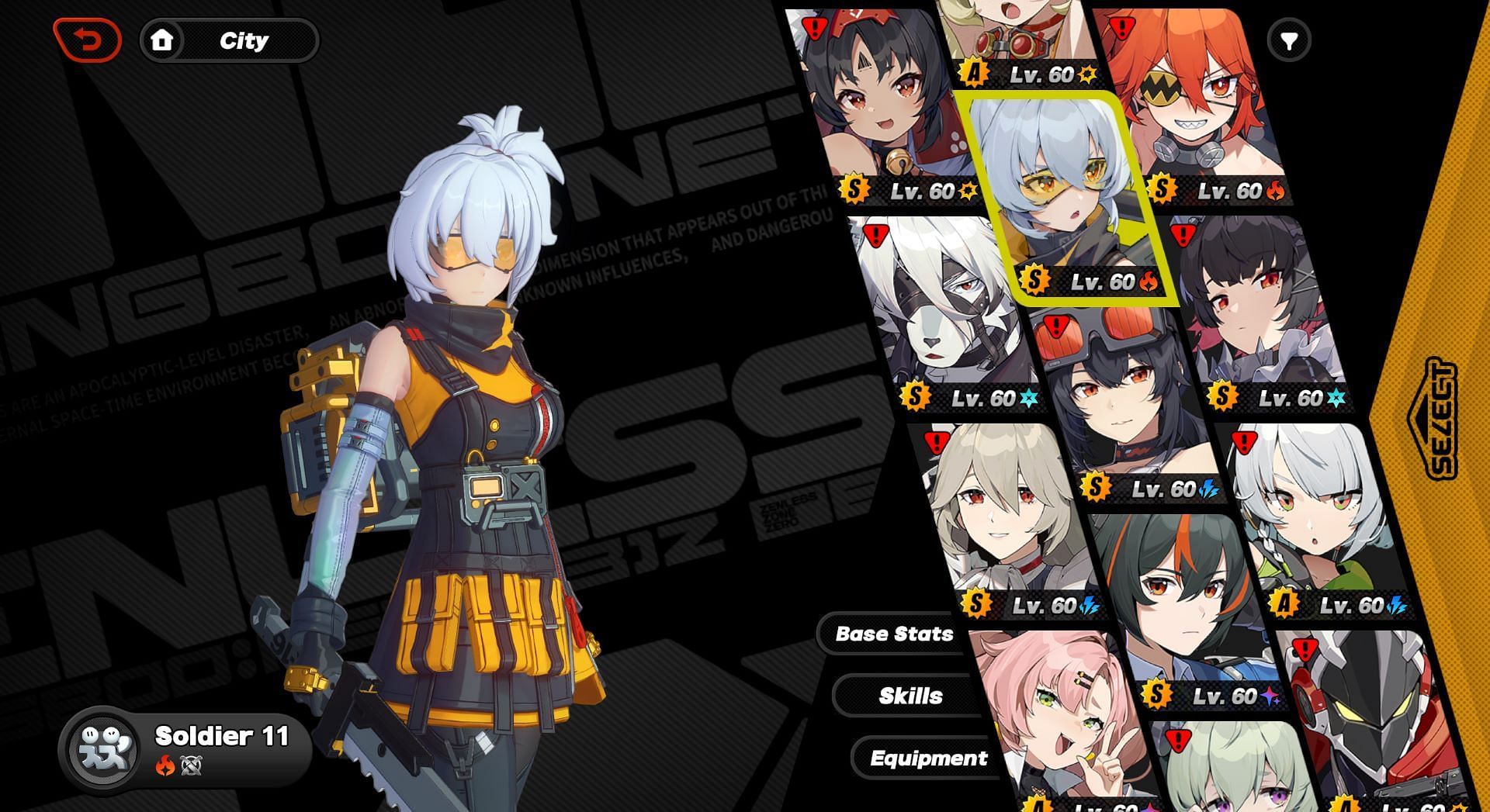 Best Soldier 11 build in Zenless Zone Zero (Image via HoYoverse)