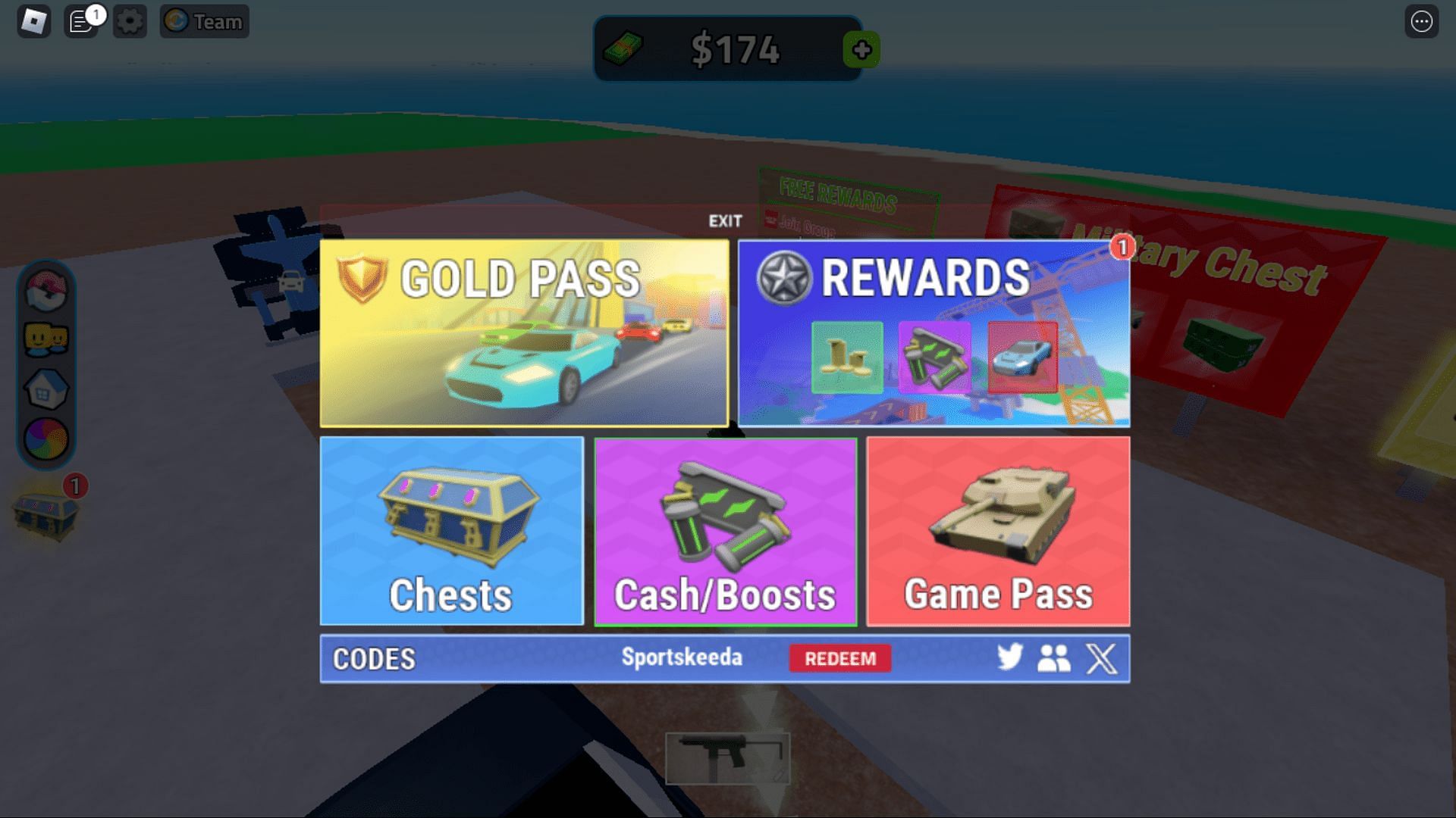 Troubleshoot codes in Lawless Tycoon (Image via Roblox)