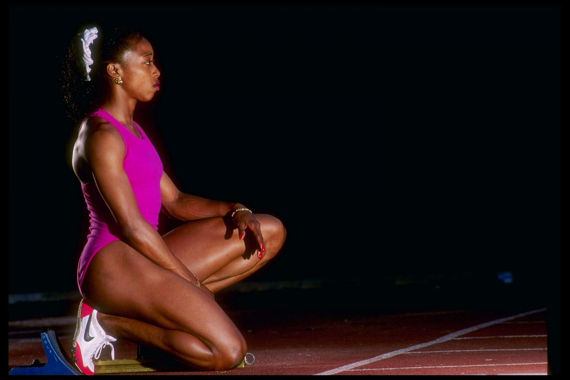 Gail Devers, a champion sprinter but an unlucky hurdler [Image Source: Getty]